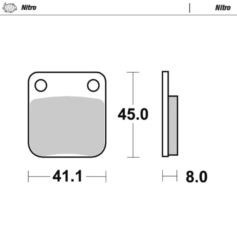 Moto-Master bremseklosser Suzuki: DR 125-200, Husqvarna: CR/WR 125-250-360,