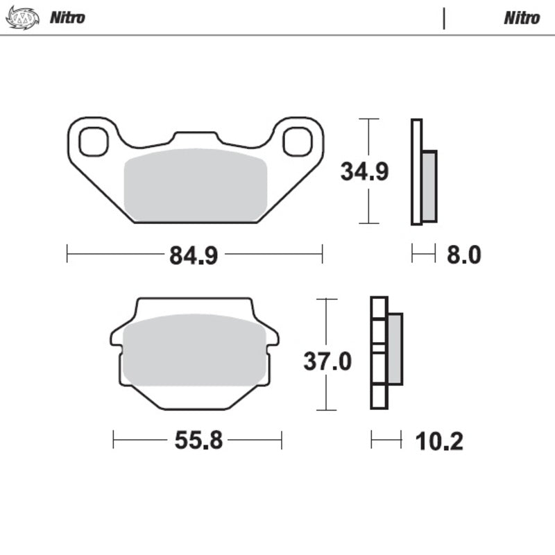 Moto-Master Bremseklosser Suzuki: foran LT230/250, foran LT500 1987-1995, Kawasaki: