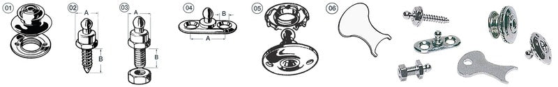 Tomax male screw + ring nut