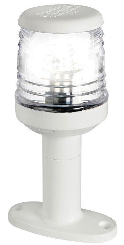 Klassisk 360° LED mastelys hvit base