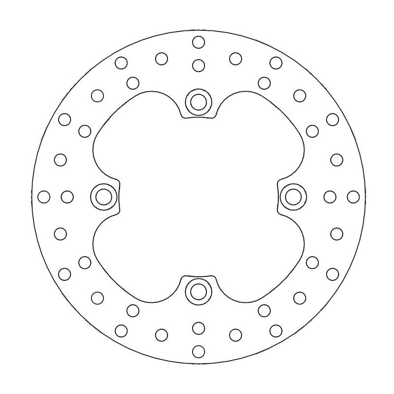 Moto-Master Bremseplate bak Honda: XR 250-400-600-650L, TRX 400 EX