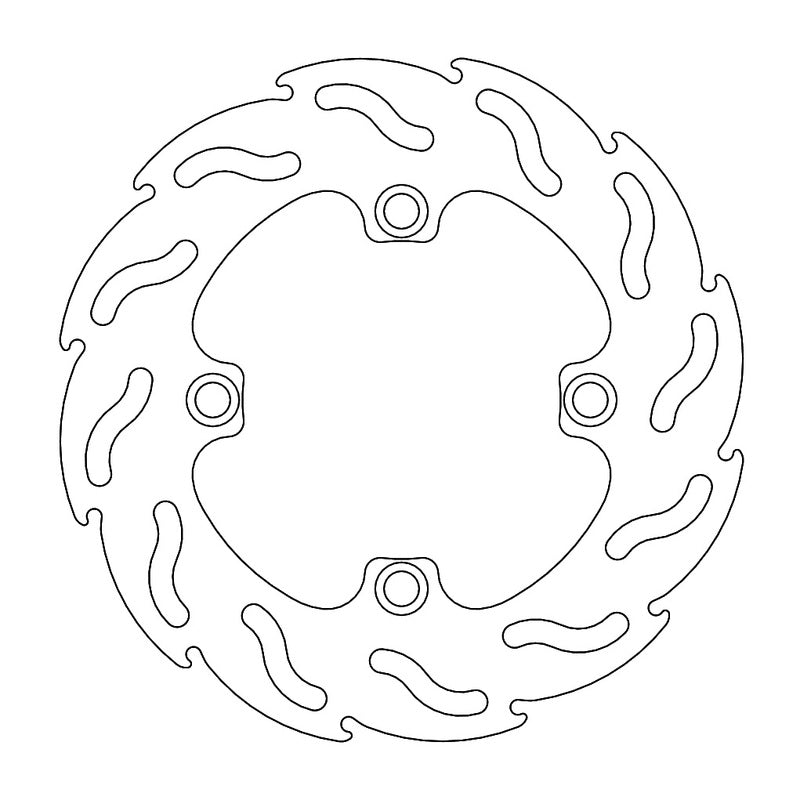 Moto-Master Flame bremseplate bak Kawasaki: KX 85