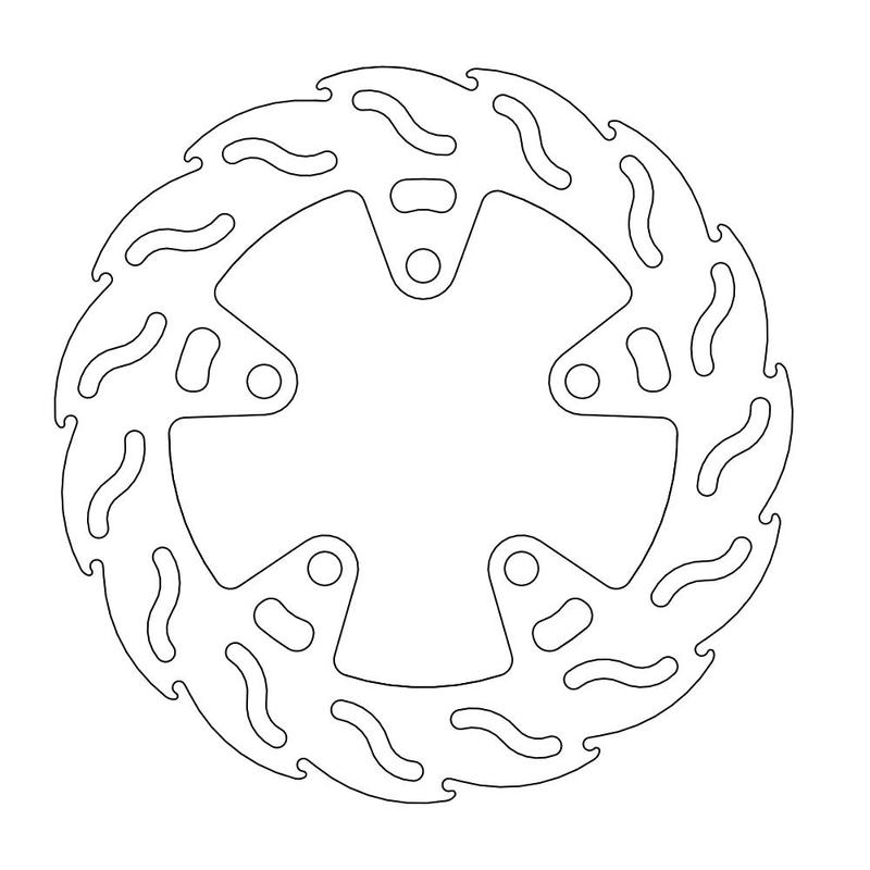 Moto-Master Flame Brakedisc bak Kawasaki: GTR 1000, ZX-R(R), ZX-9R, ZXR 750