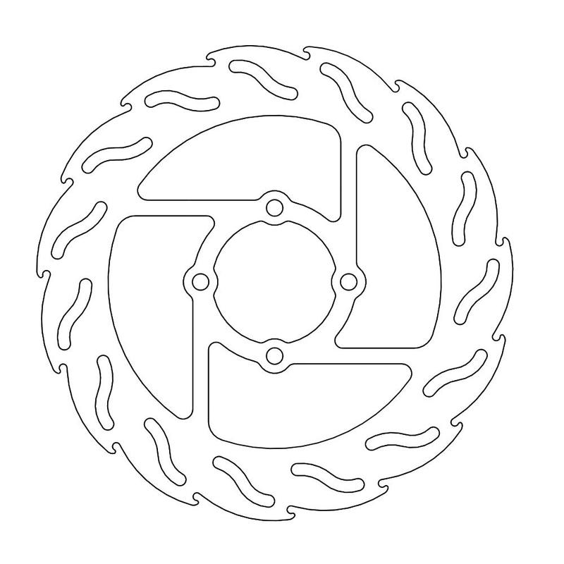 Moto-Master Flame Bremseplate bak Yamaha: Warrior YFM 350