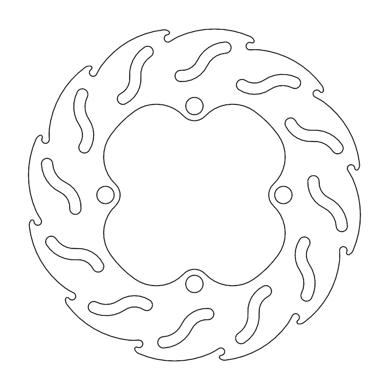 Moto-Master Flame Bremseplate bak Kawasaki: KX65, Suzuki: RM65