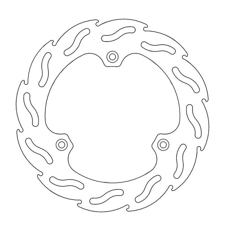 Moto-Master Flame Bremseplate foran Suzuki: RM 80-85