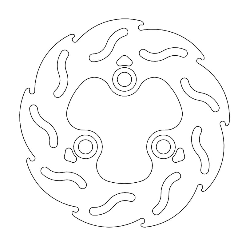 Moto-Master Flame Bremseplate Scooter Aprilia, Garelli, Gilera, Italjet, MBK,