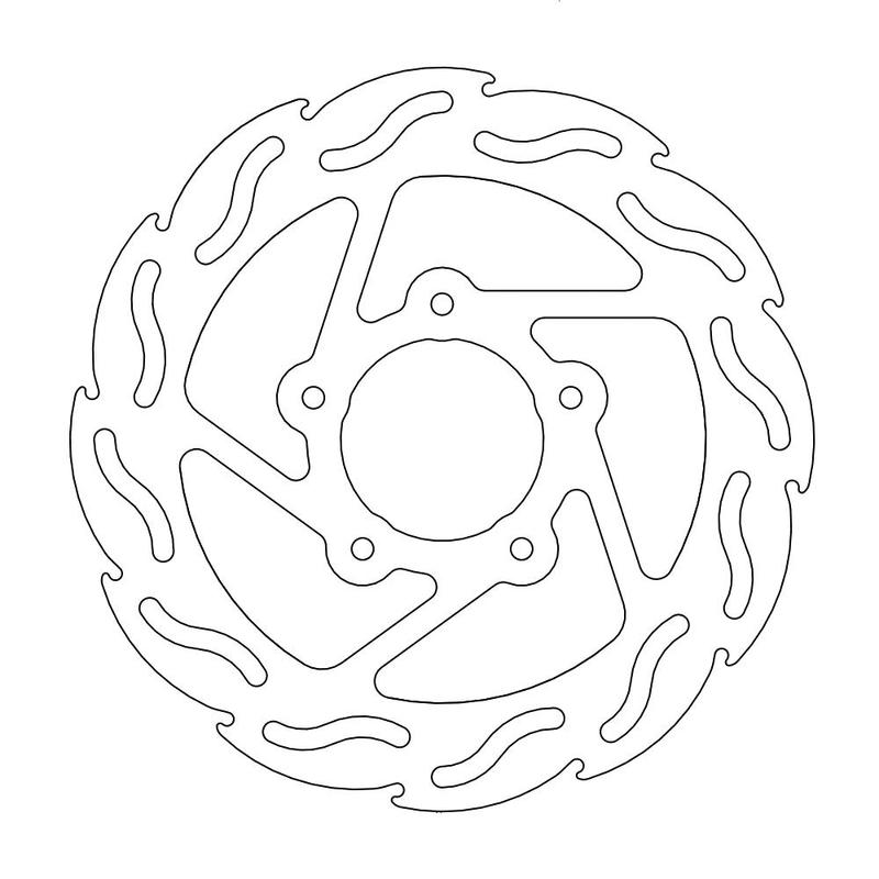 Moto-Master Flame Bremseplate Scooter Benelli: Adiva, Gilera: Runner, Vespa