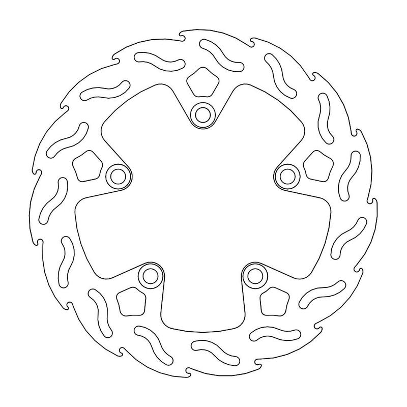Moto-Master Flame Bremseplate bak Yamaha: FZ1, FZ6, MT-03