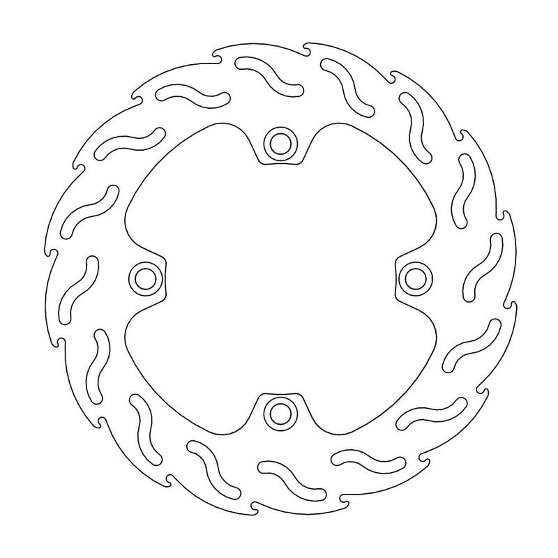 Moto-Master Flame Bremse bak Honda: Hornet 600, CBF 600, CBF 1000