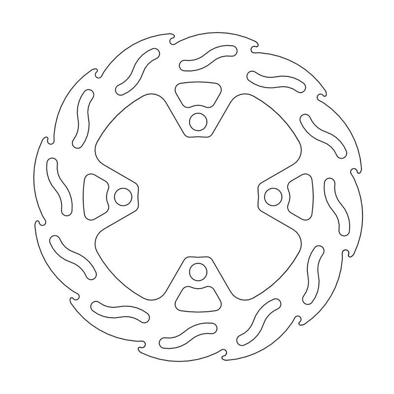 Moto-Master Flame bremseskive bak Kawasaki: KFX 450