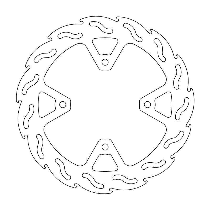 Moto-Master Flame bremseskive bak Yamaha: YP125 / 250 X-Max