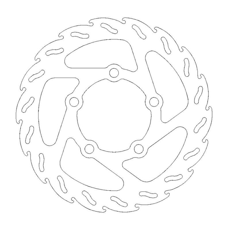 Moto-Master Flame bremseskive bak KTM SX50