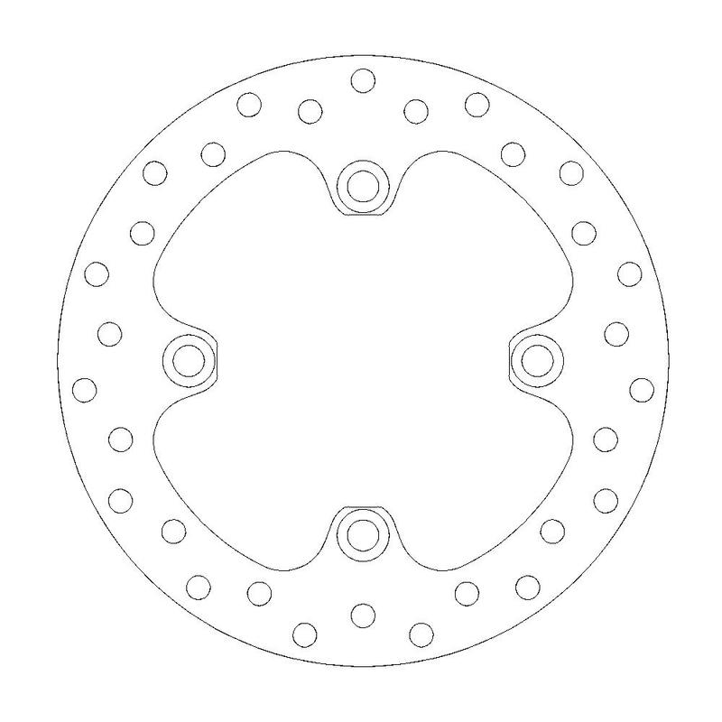 Moto-Master Flame Bremseskive bak Yamaha YFM 700 Grizzly