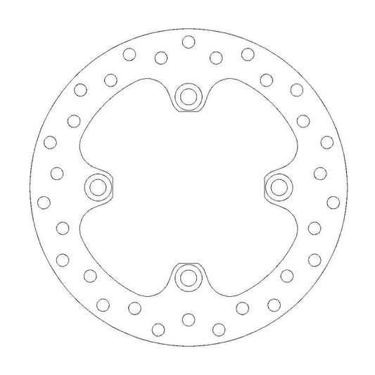 Moto-Master Flame Bremseskive bak Yamaha YFM 700 Grizzly
