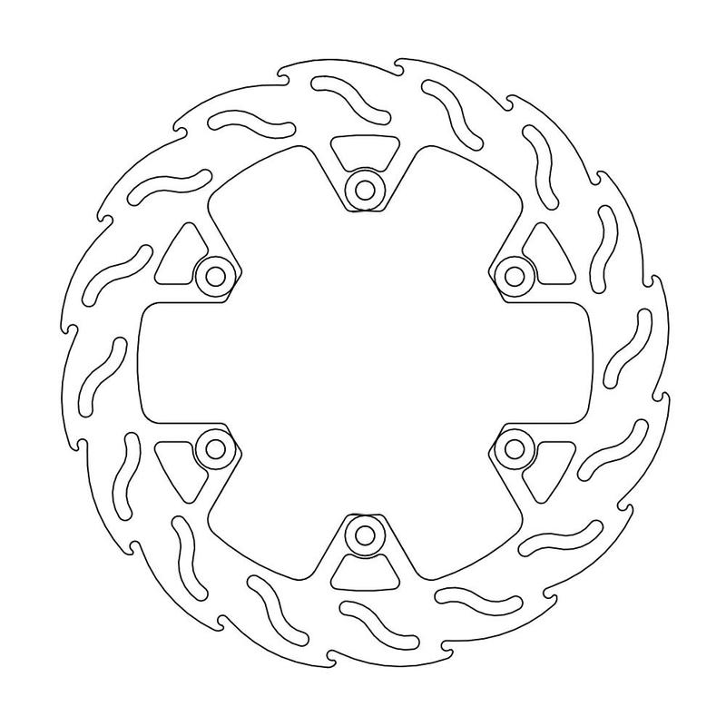 Moto-Master Flame Bremseskive bak Yamaha RD 350