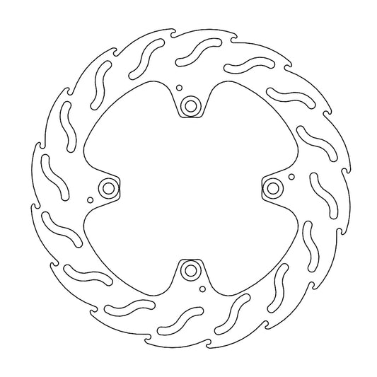 Moto-Master Flame Bremseskive bak Ducati Monster 1100, Multistrada