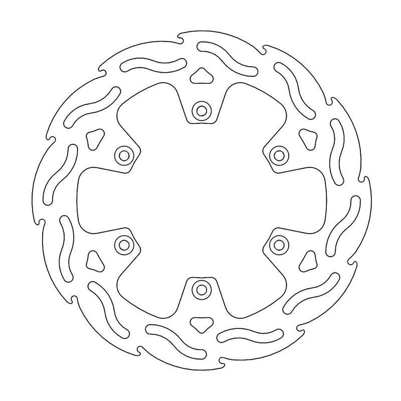 Moto-Master Flame Bremseplate bak Kawasaki KX 125/250 KLX300 (erstatter 110034)