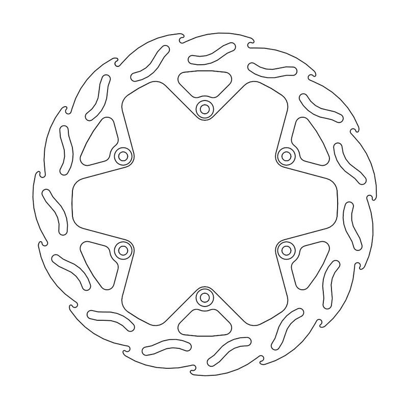 Moto-Master Flame Bremseplate foran Yamaha WR, WRF, YZF (erstatter 110152)