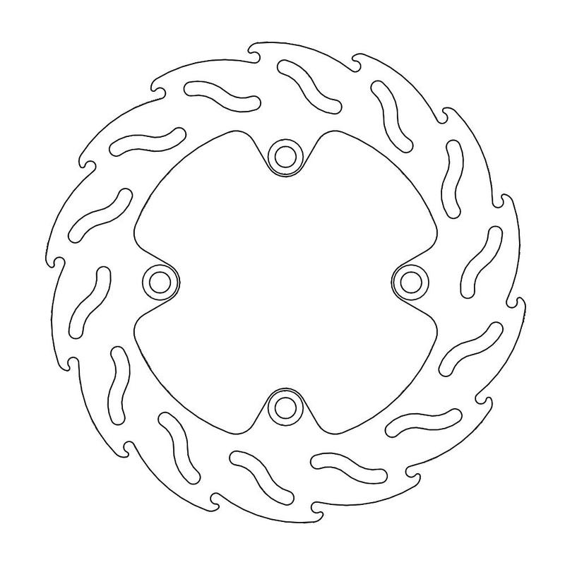 Moto-Master Flame Bremseplate bak Honda XR/XLV