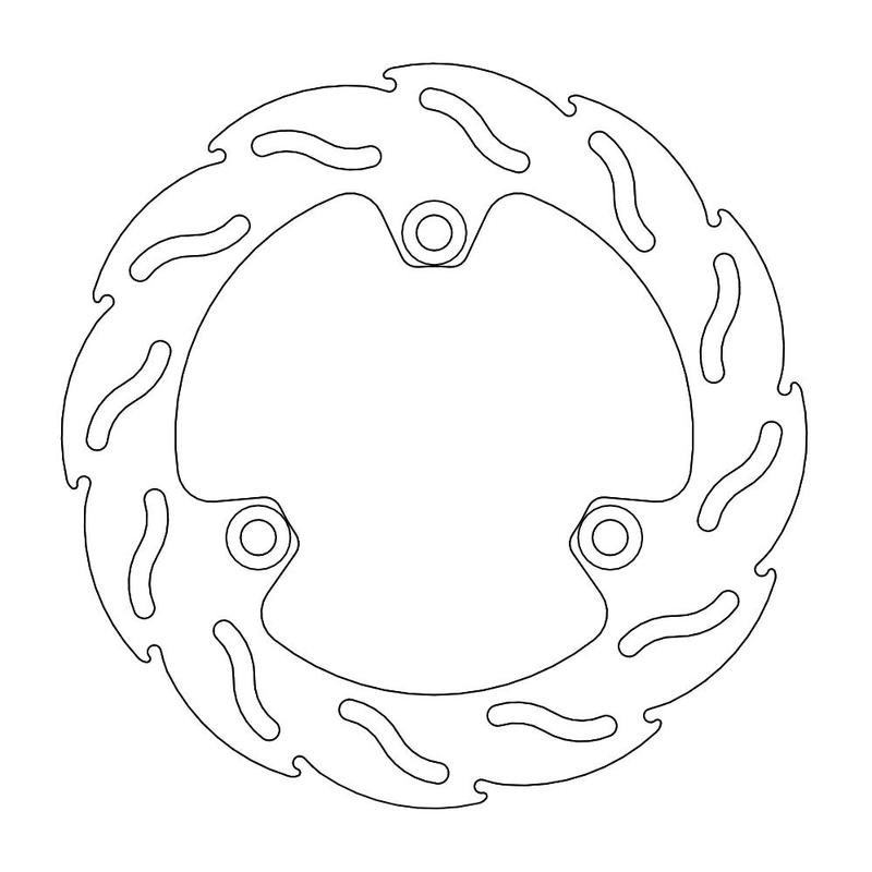 Moto-Master Flame Bremseplate bak Kawasaki 250 Ninja