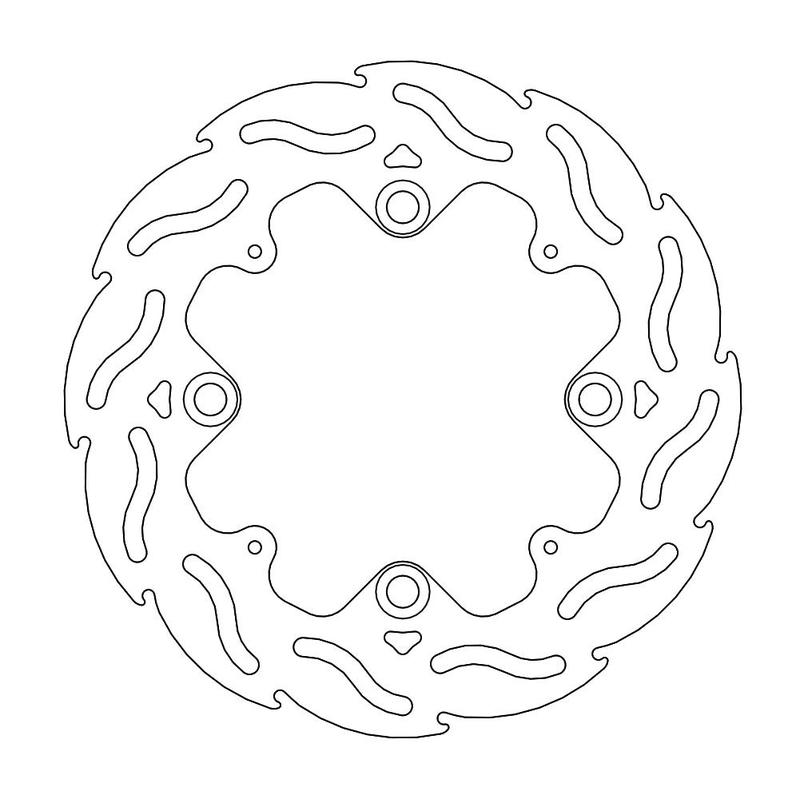 Moto-Master Flame Bremseplate bak CBR 600 RR