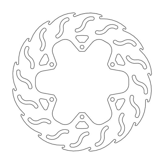 Moto-Master Flame Bremseplate foran venstre MP3, FUOCO