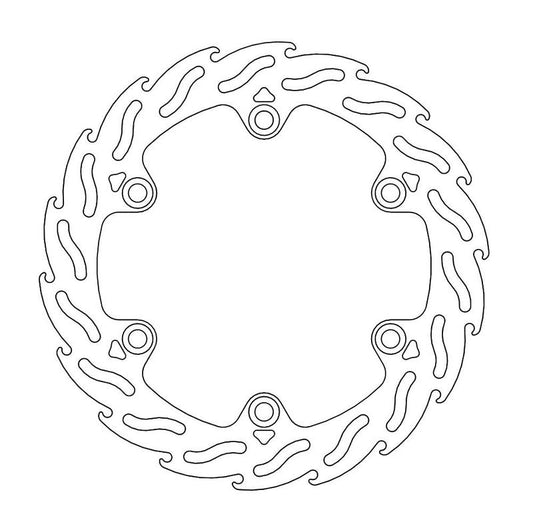 Moto-Master Flame Bremseplate foran venstre SH 300i, ABS