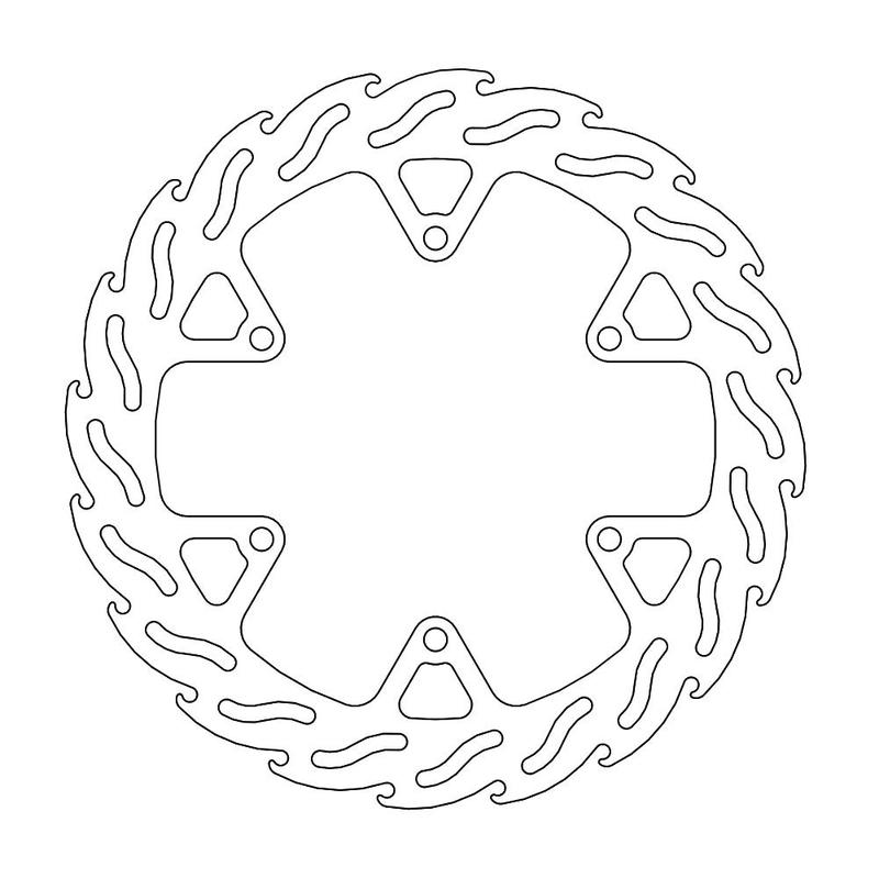 Moto-Master Flame Bremseplate venstre foran X-CITY 250
