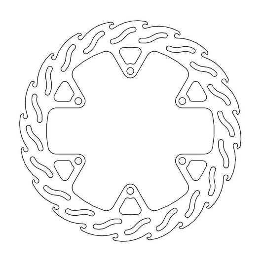 Moto-Master Flame Bremseplate venstre foran X-CITY 250