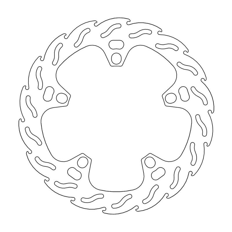 Moto-Master Flame Bremseplate bak SRV 850, ABS