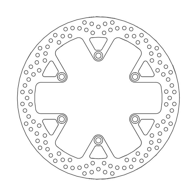 Moto-Master Halo Bremseplate foran Honda: V-Twin 250 Magna, NT650, VF750, VT1100,