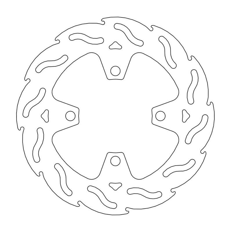 Moto-Master Flame Brakedisc rear Triumph: Daytona 675 ABS