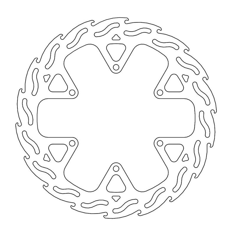 Moto-Master Flame Bremseskive foran Yamaha: WR125X