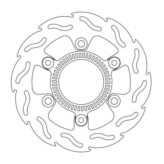 Moto-Master Flame Bremseskive bak Kawasaki: Ninja 300 inkludert ABS-ring