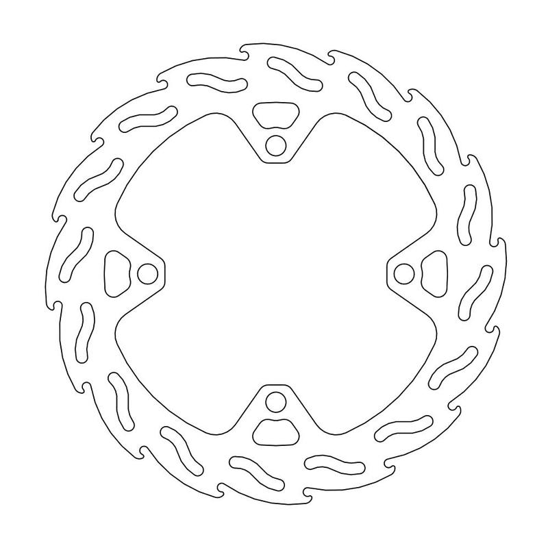 Moto-Master Factory Bremseskive bak Kawasaki KX / KXF 4,4mm