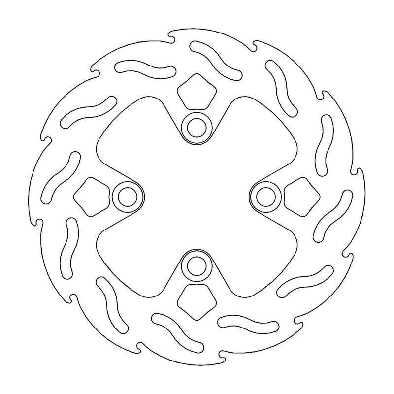 Moto-Master Flame Bremseskive bak Honda: MSX125