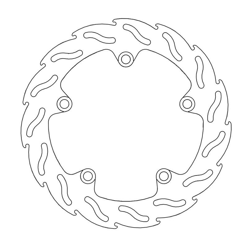 Moto-Master Flame bremseskive bak Yamaha: MT07, MT09