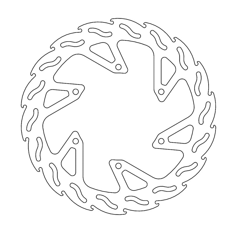 Moto-Master Flame Bremseplate bak Yamaha: XV950 R/ABS, XVS9850 A/ABS, XVS1300 (6m