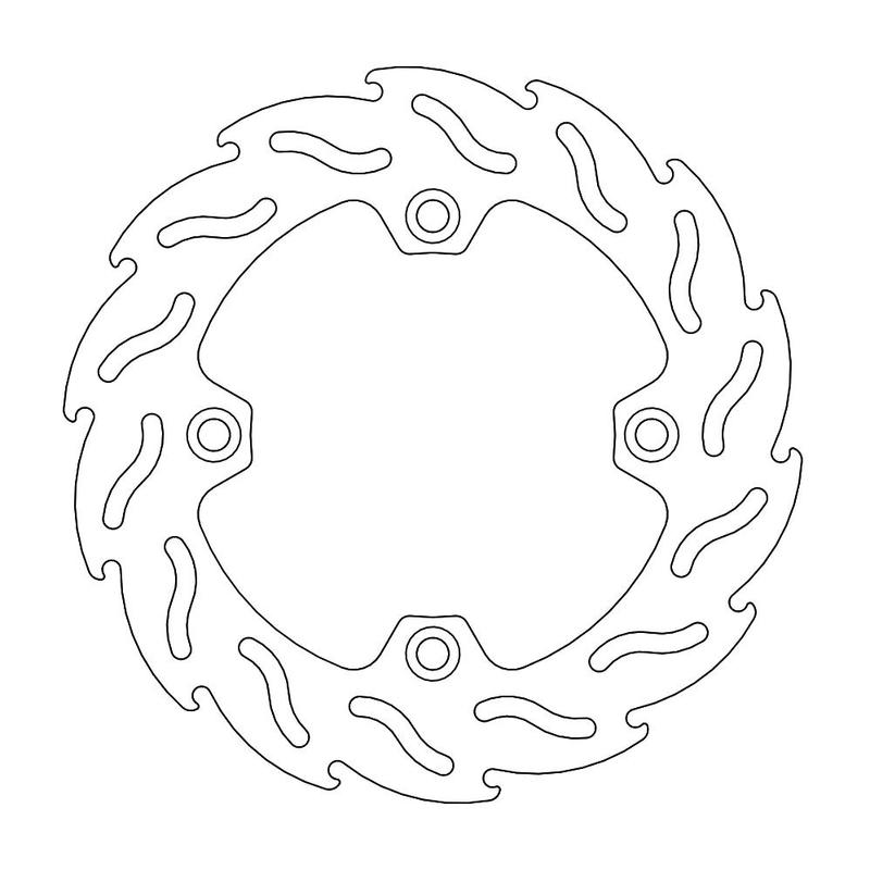 Moto-Master Flame Bremseplate bak Suzuki: DR650