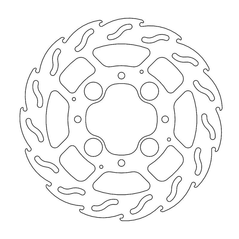 Moto-Master Flame Bremseplate bak Honda: CB1000R/ABS, VFR800/ABS (5,9mm plate)