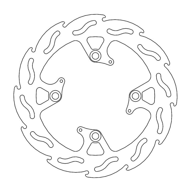 Moto-Master Flame Bremseplate bak Triumph: T1050 Speed Triple ABS (6mm plate)