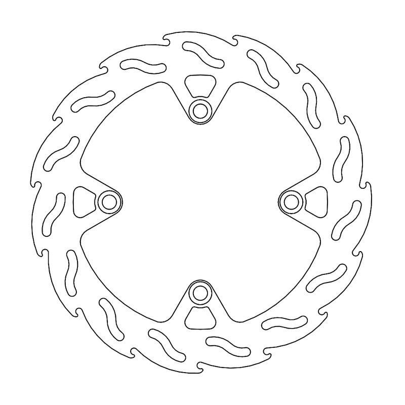 Moto-Master Flame Bremseplate bak Honda: CRF1000L Africa Twin (5,9mm plate)