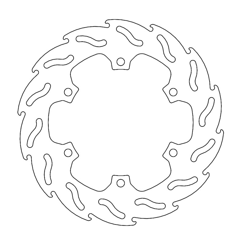 Moto-Master Flame bremseskive bak Yamaha: YZF-R125 2014->