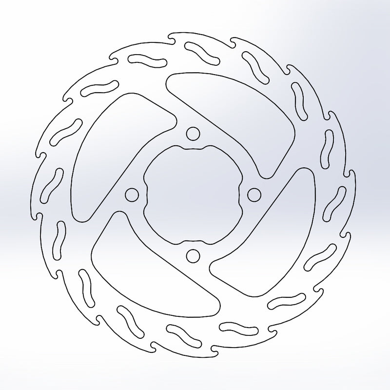 Moto-Master Flame bremseskive bak KTM: SX65 04-22 TC65 17-22 MC65 21-22