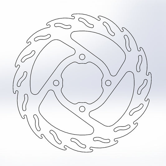 Moto-Master Flame bremseskive bak KTM: SX65 04-22 TC65 17-22 MC65 21-22