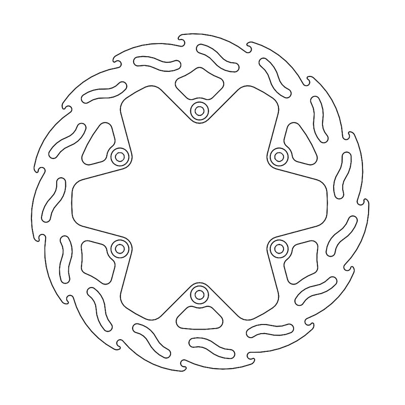 Moto-Master Flame bremseskive bak Yamaha: YZ450F 18-19 YZ250F 19-20 245mm