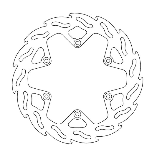 Moto-Master Flame bremseskive bak Yamaha: YZ450F 18-19 YZ250F 19-20 245mm