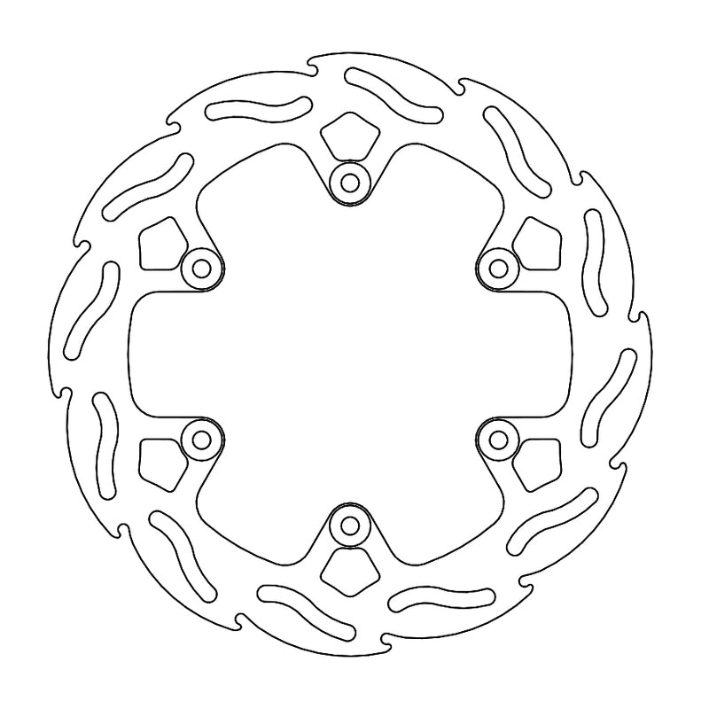 Moto-Master Flame Bremseplate bak GasGas: Factory 4.4mm