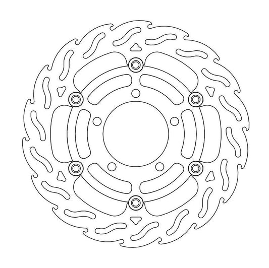 Moto-Master Flame bremseskive foran venstre Kawasaki: ZX-6R